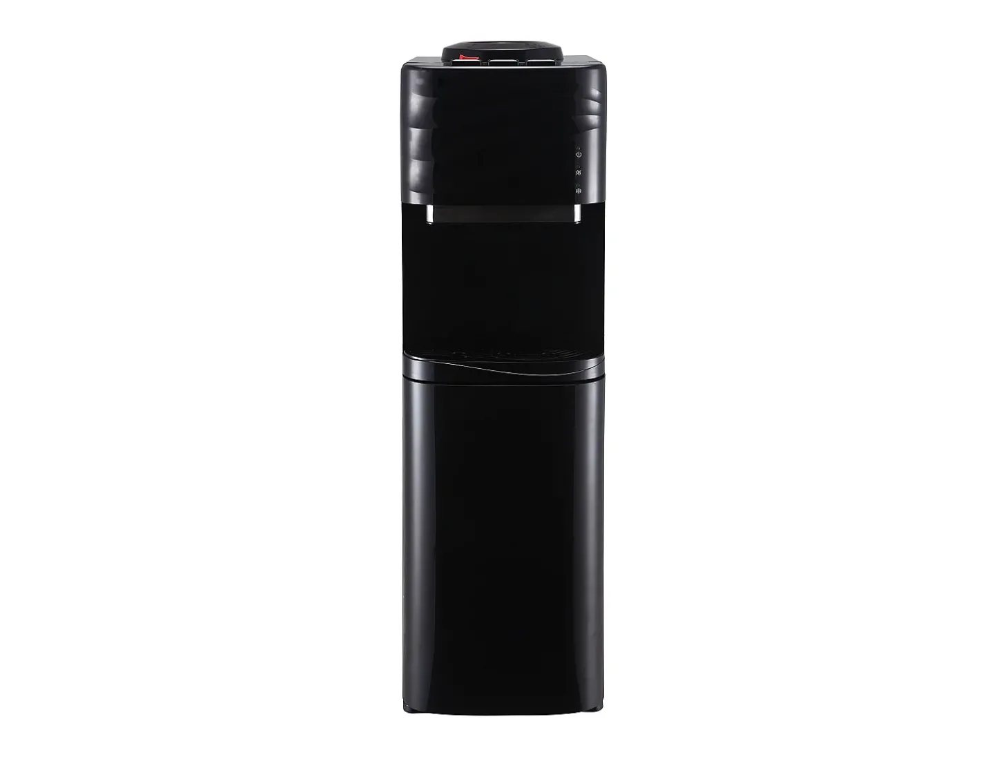 Fonte de água com garrafão água fria/quente 11 L/18 L cor preta FORTEX