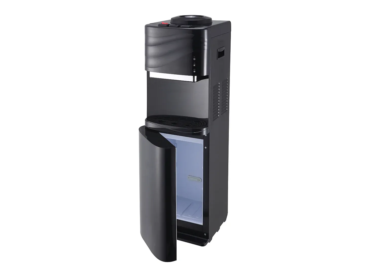 Fonte de água com garrafão água fria/quente 11 L/18 L cor preta FORTEX