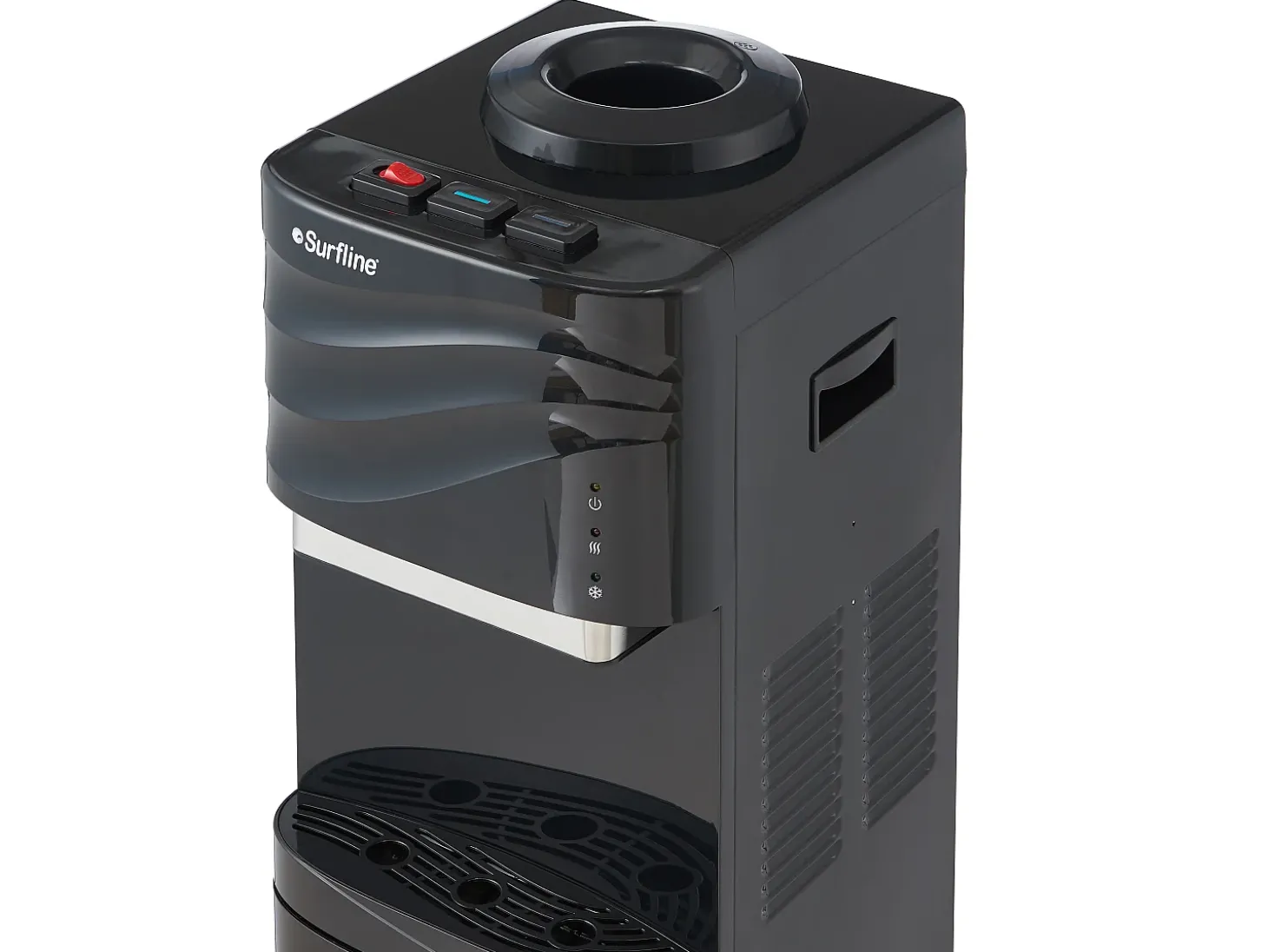 Fonte de água com garrafão água fria/quente 11 L/18 L cor preta FORTEX