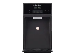 Fonte de água purificante compacta, água fria/quente, preto - WATERIA