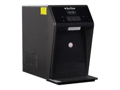 Fonte de água purificante compacta, água fria/quente, preto - WATERIA
