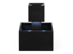 Fonte exterior em aço inoxidável com LED - A.65 cm - Prateado - CARDINA