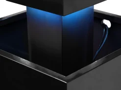 Fonte exterior em aço inoxidável com LED - A.65 cm - Prateado - CARDINA