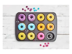 Forma para Donuts BIRKMANN Easy Baking 12 Moldes Ø7cm Aço Carbono Antiaderente Resistente 37x26cm
