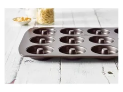 Forma para Donuts BIRKMANN Easy Baking 12 Moldes Ø7cm Aço Carbono Antiaderente Resistente 37x26cm