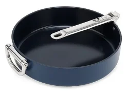 Frigideira antiaderente Joseph Joseph Space 28 cm (11"), com mango plegável, apta para indução e forno até 232°C, armazenamento compacto.