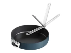 Frigideira antiaderente Joseph Joseph Space 30 cm (12"), cabo dobrável inox, para indução e forno até 232°C.