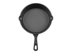 Frigideira em Ferro Fundido SucceBuy, 4 Peças 15,5/20,5/26/30,5 Cm, Frigideira Pré-Temperada com Pega em Silicone Resistente ao Calor, para Forno, Gás, Elétrica