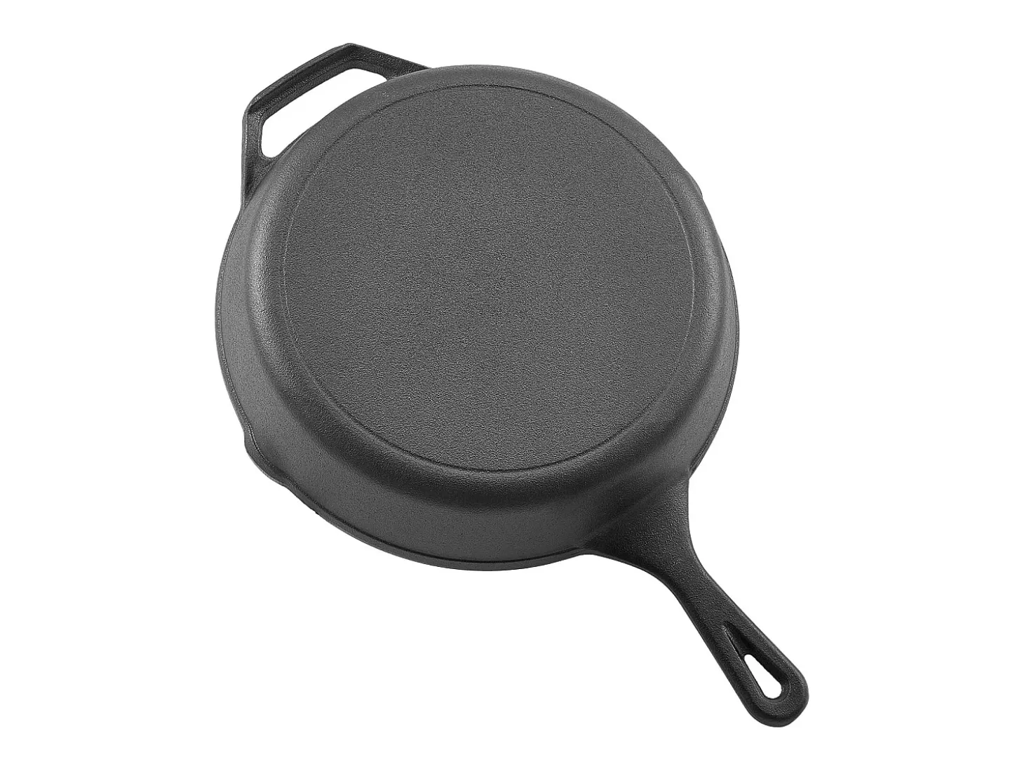 Frigideira em Ferro Fundido SucceBuy, 4 Peças 15,5/20,5/26/30,5 Cm, Frigideira Pré-Temperada com Pega em Silicone Resistente ao Calor, para Forno, Gás, Elétrica