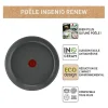 Frigideira Tefal Ingenio Renew 28 cm, cerâmica antiaderente, indução, cabo removível, fabricada em França