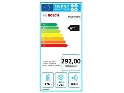 Frigorífico Combinado Bosch 376L Frio Ventilado Inox 70cm KGV58VLEAS