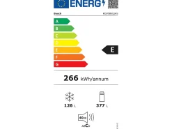 Frigorífico Combinado Bosch 376L Frio Ventilado Inox 70cm KGV58VLEAS
