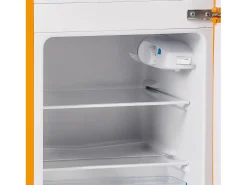 Frigorífico de 60 litros com 2 portas e iluminação LED - Consumo energético de 102 kWh/ano - Amarelo antigo