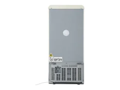Frigorífico de 60 litros com 2 portas e iluminação LED - Consumo de energia de 102 kWh/ano - Branco cremoso