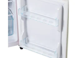 Frigorífico de 60 litros com 2 portas e iluminação LED - Consumo de energia de 102 kWh/ano - Branco cremoso
