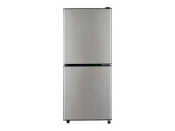 Frigorífico de 106 litros com 7 posições de temperatura e iluminação LED - Prateado