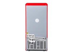 Frigorífico de 60 litros com 2 portas e iluminação LED - Consumo energético de 102 kWh/ano - Vermelho