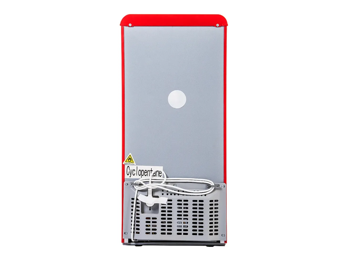 Frigorífico de 60 litros com 2 portas e iluminação LED - Consumo energético de 102 kWh/ano - Vermelho