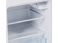 Frigorífico de 60 litros com 2 portas e iluminação LED - Consumo energético de 102 kWh/ano - Vermelho