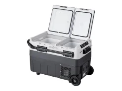 Frigorífico de Automóvel SucceBuy Frigorífico Portátil para Automóvel com Compressor de 50L, Zona Dupla, para Casa e Carro