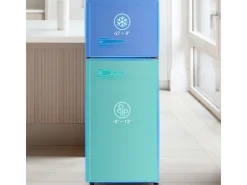 Frigorífico 28L+64L, -27°C~13°C, 116 kWh/ano, 45dB, eficiência energética D, Vermelho, 41x45.5x105.5cm