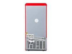 Frigorífico 22L+38L, porta dupla com LED e pés ajustáveis, classe E, -27°C-13°C, 102 kWh/ano, Vermelho, 42x45.5x88.8cm