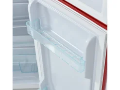 Frigorífico retro de 92 litros com 2 portas e iluminação LED - -27°C a 13°C - Vermelho