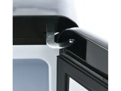 Frigorífico retro de 92 litros com 2 portas e iluminação LED - -27°C a 13°C - Preto