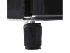 Frigorífico retro de 72 litros com iluminação LED - congelador de 21 litros - Preto