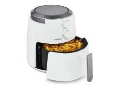 Fritadeira a ar quente MEDION MD13020 1500W, 4,7L, Temporizador 60 min, Temperatura ajustável até 200°C, Branco