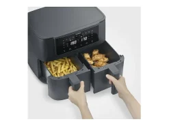Fritadeira a ar quente SEVERIN FR2463 8L dupla cuba 2600W 10 programas com função Sync Cook