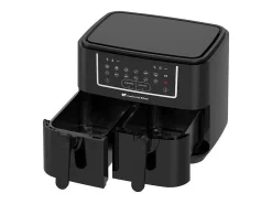 Fritadeira a Ar Sem Óleo 9L Duplo Cestos 2400W Preto Continental Edison