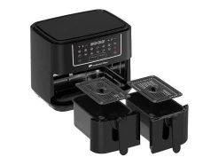 Fritadeira a Ar Sem Óleo 9L Duplo Cestos 2400W Preto Continental Edison