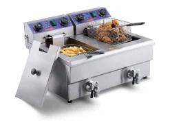 Fritadeira Comercial de Bancada com Tanque Duplo SucceBuy de 6000 W