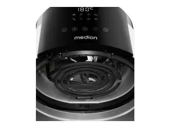 Fritadeira Elétrica de Ar Quente Digital MEDION MD13030 1500W - 4,7L, 8 Programas, Temporizador 60 min, Temperatura até 200°C - Branco