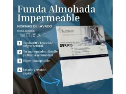 Fronha Antiácaro Individual Dermis White à Prova D'água 70 cm
