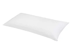 Fronha de algodão branca antiencolhimento 70x40 cm com zíper lateral
