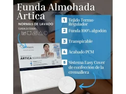 Fronha de viscoelástico ártico 100% algodão 150 cm