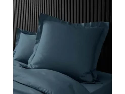 Fronha Percal 100% Algodão 63x63 cm Azul Noite - Maciez, Conforto & Certificação Oeko-Tex