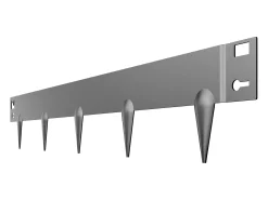 Fronteiras para Plantar SucceBuy Bordas de Jardim em Aço, 5 Peças, 99 x 7,5 cm, Durável, Cinza Escuro
