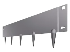 Fronteiras para Plantar SucceBuy Orla de Jardim em Aço Resistente à Ferrugem, 5 Peças, 990 x 207 mm, Cinza Escuro