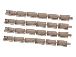 Fronteiras para Plantar SucceBuy Orla de Relvado com Pedra Artificial 1180 x 95 x 57 mm Castanho
