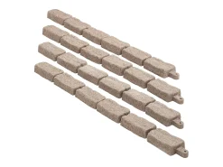Fronteiras para Plantar SucceBuy Orla de Relvado com Pedra Artificial 1180 x 95 x 57 mm Castanho