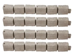 Fronteiras para Plantar SucceBuy Orla de Jardim com Imitação de Pedra Natural 1190 x 100 x 155 mm Castanho