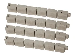 Fronteiras para Plantar SucceBuy Orla de Jardim com Imitação de Pedra Natural 1190 x 100 x 155 mm Castanho