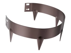 Fronteiras para Plantar SucceBuy Bordas de Jardim em Aço, Embalagem de 5, 99 x 7,5 cm, Resistente à Ferrugem, Castanho