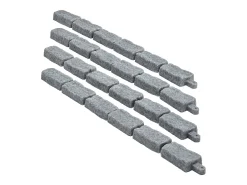 Fronteiras para Plantar SucceBuy Orla de Jardim com Imitação de Pedra Natural 1180 x 95 x 57 mm Cinza