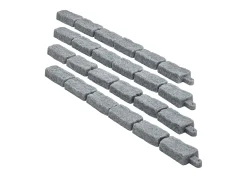 Fronteiras para Plantar SucceBuy Orla de Jardim com Imitação de Pedra Natural 1180 x 95 x 57 mm Cinza