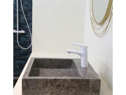 Full Torneira para lavatório baixo branco fosco Essebagno