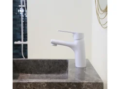 Full Torneira para lavatório baixo branco fosco Essebagno